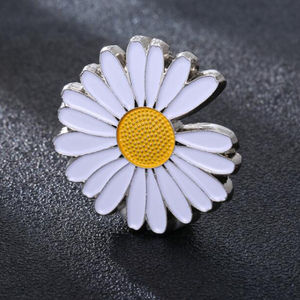 Nuovo margherita e girasole in smalto fiore spille da donna in lega di gioielli spille e ferri da colletto per matrimoni per bambini - Product Image 6