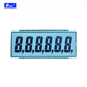 56-Pin TN LCD ekran 6 haneli <span class=keywords><strong>7</strong></span> <span class=keywords><strong>Segment</strong></span> yakıt dağıtıcı dayanıklı <span class=keywords><strong>Segment</strong></span> tür görüntüler - Product Image 2