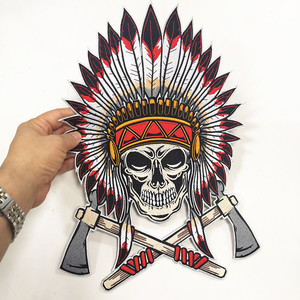 Tên Thương Hiệu New Sắt Thêu Punk Biểu Tượng Các Bản Vá Lỗi Hoa Hình Số Lượng Lớn Sắt Trên Các Bản Vá Lỗi Với Thêu Kỹ Thuật - Product Image 4