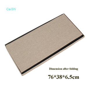 <span class=keywords><strong>Popular</strong></span> hogar otomano <span class=keywords><strong>banco</strong></span> de almacenamiento taburete plegable cuadrado PUF plegable organizador de ropa para dormitorio y escuela - Product Image 4