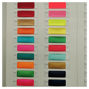 Tissu satiné brillant 50D * 75D 700 couleurs en stock tissu en soie imité polyester doux et respirant pour vêtement/sac - Product Image 3