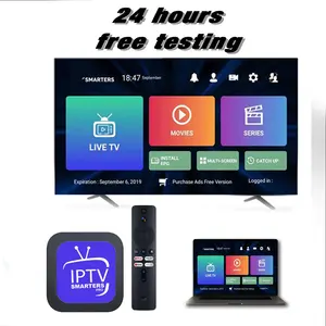 Mais novo Set-top Box 4K Lista MEGA OTT IPTV Teste grátis Android TV Xtream API Smarters Pro TV Box