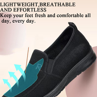 Chaussures décontractées pour hommes, à enfiler, en maille tricotée respirante DTY, avec rembourrage confortable en PU et semelle souple en PU, pour usage quotidien