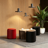 Ensemble de 18 tabourets en papier pliables, convertibles, empilables, légers, modernes, pour la maison, salon, canapé, table basse, usage décontracté