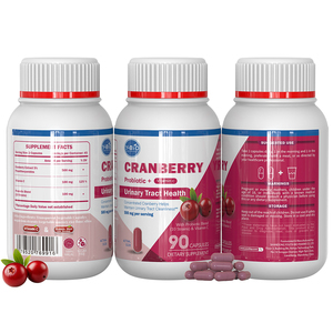 Cápsulas de Extracto de Arándano de Triple Acción con Probióticos y Vitamina C para Residentes Urbanos que Priorizan el Equilibrio <span class=keywords><strong>Interno</strong></span>, Stock al por Mayor - Product Image 1
