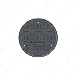 복합 라운드 SMC 맨홀 커버 en124 D400-C/O <span class=keywords><strong>600mm</strong></span> 힌지 잠금 및 씰링 - Product Image 1