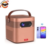 Mini Proyector Portátil EASUNTECH M2 con Batería, HD 1080p 4K DLP, 400 Lúmenes, Gafas 3D, Android Smart, Cine en Exteriores