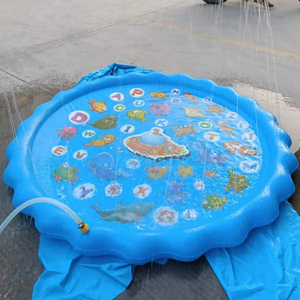 Splash Mat 68 "Splash Baby Mat Spray Water Toys Diversión Niños pequeños Niños Niñas Niños Fiesta al aire libre Aspersor Splash Pad - Product Image 1