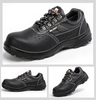 Sepatu Kerja Kulit Anti-Hantaman Berkualitas Premium untuk Pria, Pengiriman Cepat, Cocok untuk Pabrik dan Bengkel