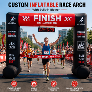 Arco de Carrera Inflable Personalizado CATC con Soplador Incorporado |   Puerta de Meta del Maratón |   Arco de Meta de la Marca City Race |   MOQ-1 - Product Image 1