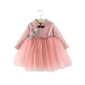 Nuevos Productos de Moda Infantil Moderna, Vestido de Niña con Apliques Florales de las Islas del Pacífico para Bodas - Product Image 2