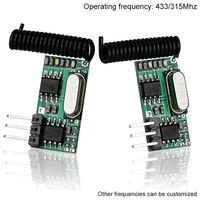 Módulo Receptor de Decodificación Automática Superheterodina de 315/433MHz, Código de Aprendizaje, Distancia de Control de 50-100m para el Hogar