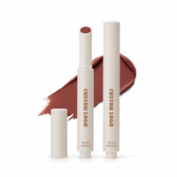 Rouges à lèvres mats vegan multicolores à marque privée, résistants à l'eau, avec logo personnalisé, maquillage tendance pour tous