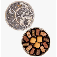 Emballage de date Boîte en papier ronde rigide Boîte de pâtisserie d'emballage alimentaire de taille personnalisée avec ruban