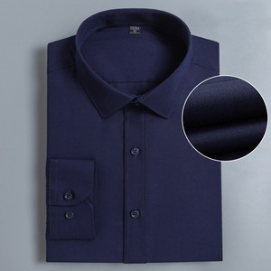 Chemises habillées professionnelles pour hommes à manches longues, 100% coton, anti-froissement, respirantes, formelles - Product Image 4