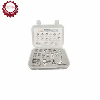 16-Set Boîte en plastique Pied-de-biche pour machine à coudre domestique multifonctionnelle Pièces de machine à vêtements