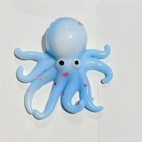 Juguetes Blandos de Pulpo Transparentes al por Mayor, Juguetes Antiestrés de TPR con Lentejuelas en Forma de Estrella, Juguetes Sensoriales para Aliviar la Ansiedad, 8cm, 14+