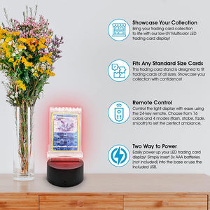 Dalles de <span class=keywords><strong>cartes</strong></span> Pokémon TCG Psaed Slab Protector Led Single Psaed Graded Card Slab LED Display Stand pour TCG & Sports Trading Card - Product Image 4