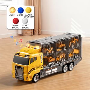Ensemble de jouets de camions de chantier pour jeunes garçons, adapté aux garçons de 3 à 5 ans, comme cadeau d'anniversaire pour un véhicule de transport. - Product Image 2