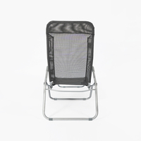 Chaise longue pliante en métal moderne, ergonomique, écologique, durable, mobilier d'extérieur portable, imperméable pour piscine et jardin