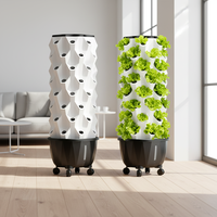 Tour de jardinage hydroponique à 48 trous pour usage domestique |   Plantation décorative et amusante pour balcon et cuisine