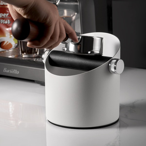 Boîte à déchets de café en acier inoxydable, grande capacité, barre de frappe amovible, base antidérapante, récipient pour déchets de café, outil de barista - Product Image 4