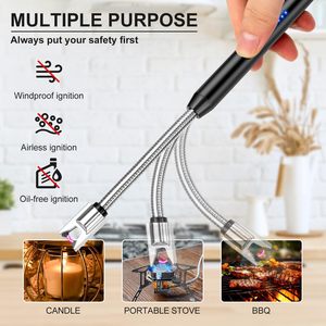 نبضة رقيقة جدا ولاعة إلكترونية فردية مبتكرة USB قوس شحن مقاوم للرياح المعادن - Product Image 6
