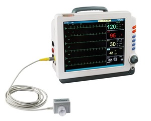 Moniteur vétérinaire à écran tactile de 12.1 pouces à télécommande multifonction garantie de 2 ans moniteur patient en métal en acier pour les patients ICU - Product Image 1