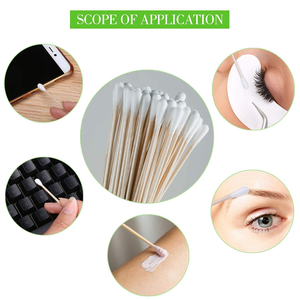 Beauty Pointed <b>Flat</b> Head Customized Q Tips Paper Cotton Ear Buds Makeup Cotton Swabs With Blister Card <b>Packed</b> - Product Image 4