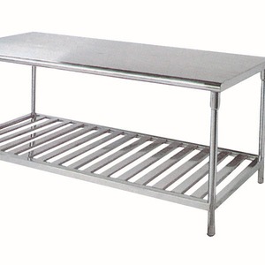 Mesa de Empaque Médico de Acero Inoxidable Joyful Abundance SLV-D425, Mesa de Trabajo para Hospital con Estante para Uso Farmacéutico - Product Image 2