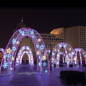 Festival di natale ha portato <span class=keywords><strong>le</strong></span> luci ad arco di strada all'aperto grandi lampade decorazioni di illuminazione - Product Image 6