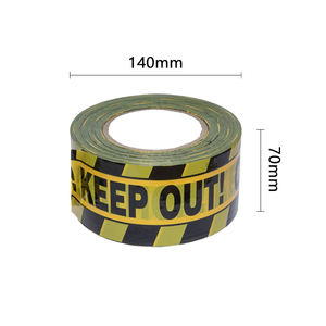 Ruban d'avertissement imperméable « Attention, interdiction d'accès » pour empêcher l'accès à un chantier en cours de réalisation - Product Image 2