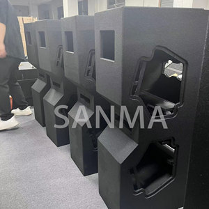 Wpl Dual 12 Inch 3 Ways Line Array Speakers Active Passive Karaoke Dj Wooden Shell Sound Equipment - Product Image 5