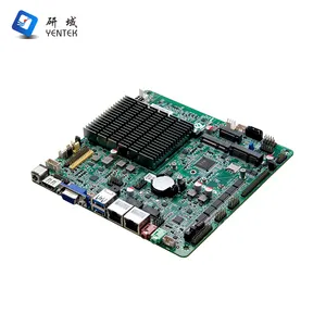YENTEK fanless ITX intel celeron J4125 quad Core dual lan 6 com motherboard pc mini industri