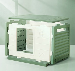 Pet Dog House in plastica Pet House impermeabile ventilato rifugio per <span class=keywords><strong>cuccioli</strong></span> per uso interno esterno con tetto - Product Image 1
