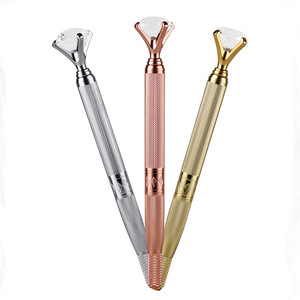 Pluma manual de microblading de acero inoxidable de una sola punta con diamante para maquillaje permanente de cejas - Product Image 1