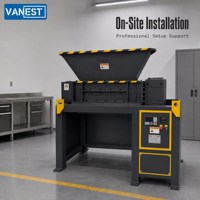 Déchiqueteur industriel à double arbre robuste pour le recyclage des câbles, des bobines, des palettes, du plastique, du textile et des déchets industriels, certifié CE