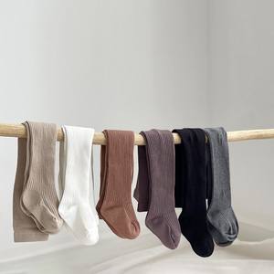 Nouvelles filles caleçons coton printemps <span class=keywords><strong>et</strong></span> automne nouveau-né princesse couleur unie chaussettes haute qualité bébé collants - Product Image 1