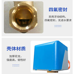 Válvula de cierre eléctrica de latón de 3/4 pulgadas para montaje en pared para sistemas de calefacción con actuador - Product Image 4