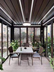 Pérgola de jardín de aluminio automática LongTai con diseños de estacionamiento de automóviles 3x4 Materiales de techo baratos Bases de madera tratadas a presión natural - Product Image 5