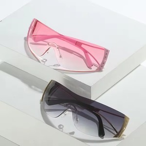 แว่นกันแดดแฟชั่นทรงสี่เหลี่ยม Y2K Zircon Luxury PC UV400 สีฟ้า ชมพู เทา น้ำตาล สำหรับทุกเพศ - Product Image 2