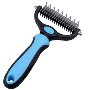 Produits pour animaux de compagnie, outils de toilettage pour chiens, coupe-nœud de fourrure pour animaux de compagnie, brosse à poils de chat, peigne de retrait Double face pour chiens, offre spéciale