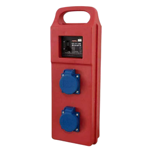 Boîtier électrique extérieur en plastique à 2 voies, prises 3 pôles 10A avec RCD et MCB, boîte de prises portable - Product Image 1
