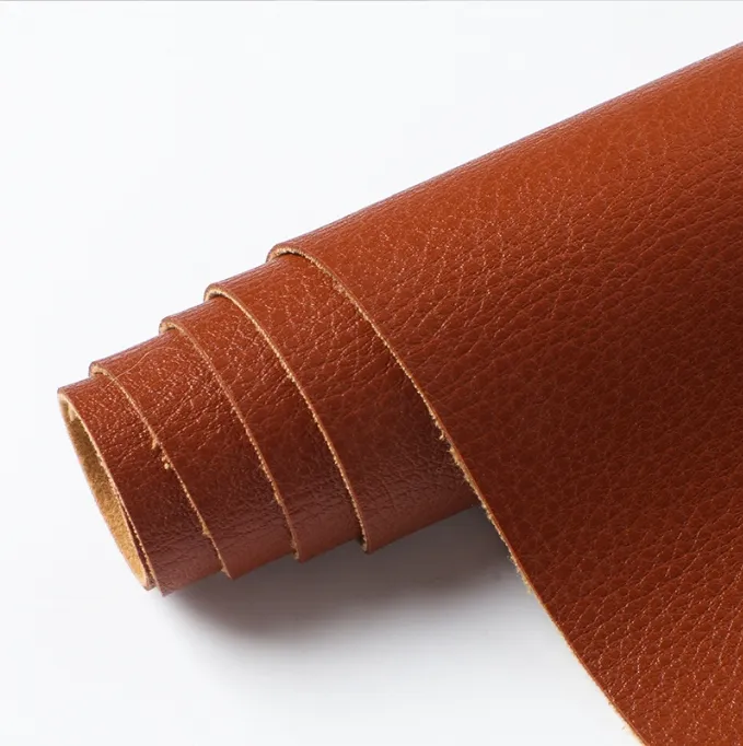 Настраиваемый дизайн тиснения супер мягкий маленький личи полуполиуретановая кожа для сумок Обувь Одежда диван