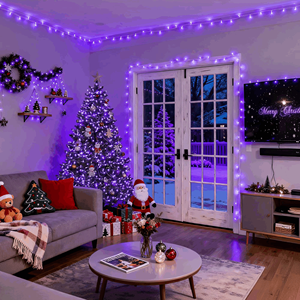 Guirlandes lumineuses LED violettes YN, à brancher, homologuées ETL, étanches IP44, pour Halloween, Noël, patio, <span class=keywords><strong>chambre</strong></span>, décoration de fête - Product Image 2