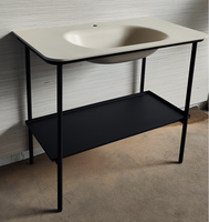 Console d'extérieur Chariot de préparation pour patio Tables de jardin avec étagères de rangement à 4 niveaux Station de lavage réglable Îlot de cuisine