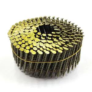 Pregos de bobina de alta qualidade para fabricação de paletes fabricados pelos fixadores Tianjin Huazhen mais profissionais