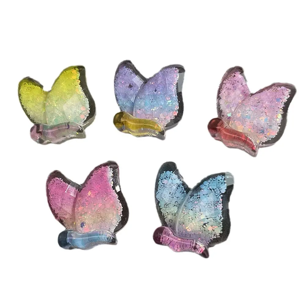 Farfalla AB colla cartone animato accessori resina resina farfalla gioielli in resina per la decorazione