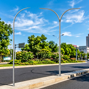 LECUSO 7M-12M Smart LED Solar Street Light <b>Pole</b> With Double Technology Galvanized Steel 10-Year Warranty 20+ Year Lifespan High - Product Image 1