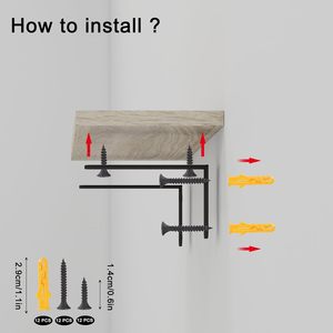 Set di 3 Mensole Galleggianti in Legno, Mensole Decorative da Parete per Stoccaggio, Resistenti alla Muffa, Impermeabili, Mensole Moderne da <span class=keywords><strong>Doccia</strong></span> - Product Image 6